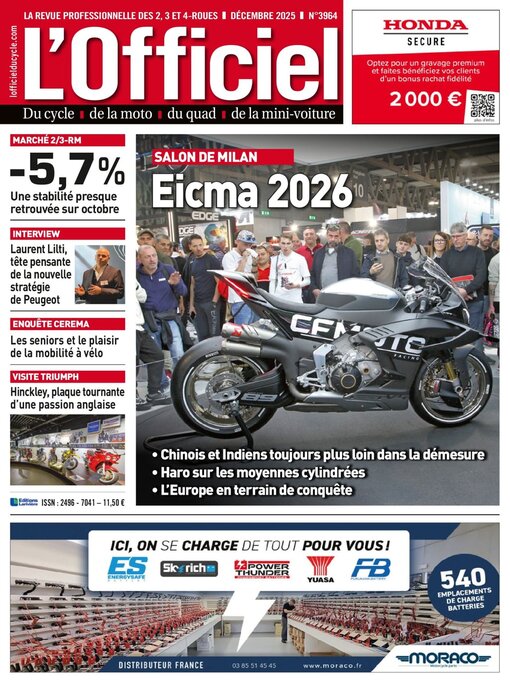 Title details for L'Officiel du Cycle by Editions Lariviere SAS - Available